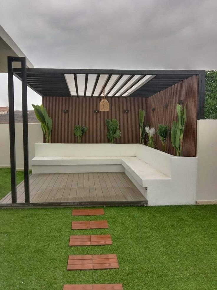 برجولات حديثة مقاومة للأمطار والشمس